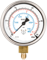 <br/>Manometer 250 mbar