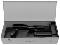 <br/>Steel case with insert