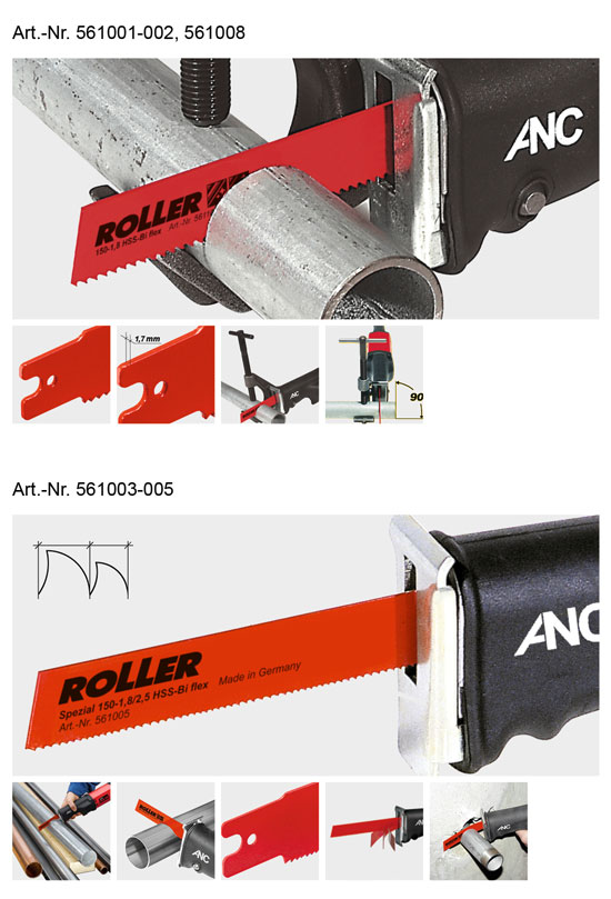 ROLLER\'S Spezialsägeblätter